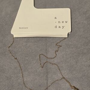 A New Day Gold Teardrop Necklace